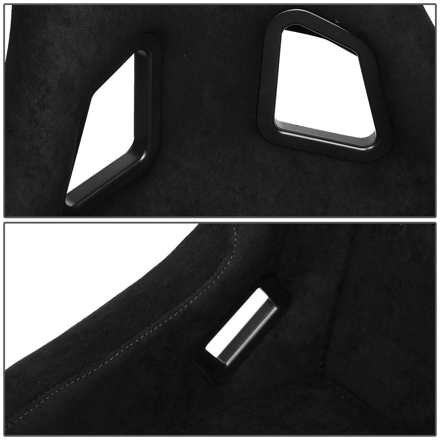 NRG FRP-302BK-ULTRA Racing Seat for Universal Fit (Fiberglass, Alcantara)