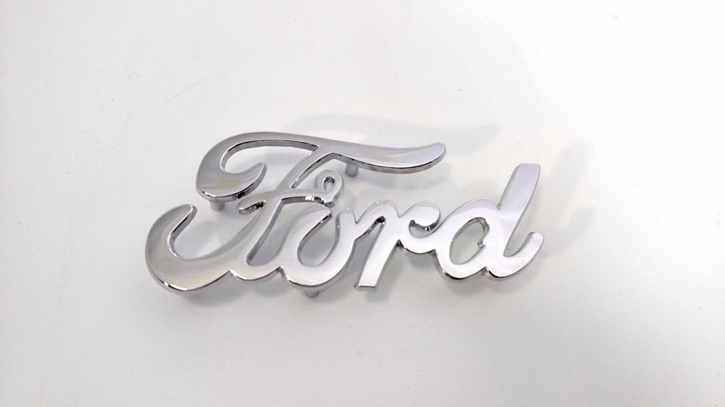 Chrome Ford Script Emblems Replacement Pair with Mounting Studs for KA7701X2 (2017–2017)