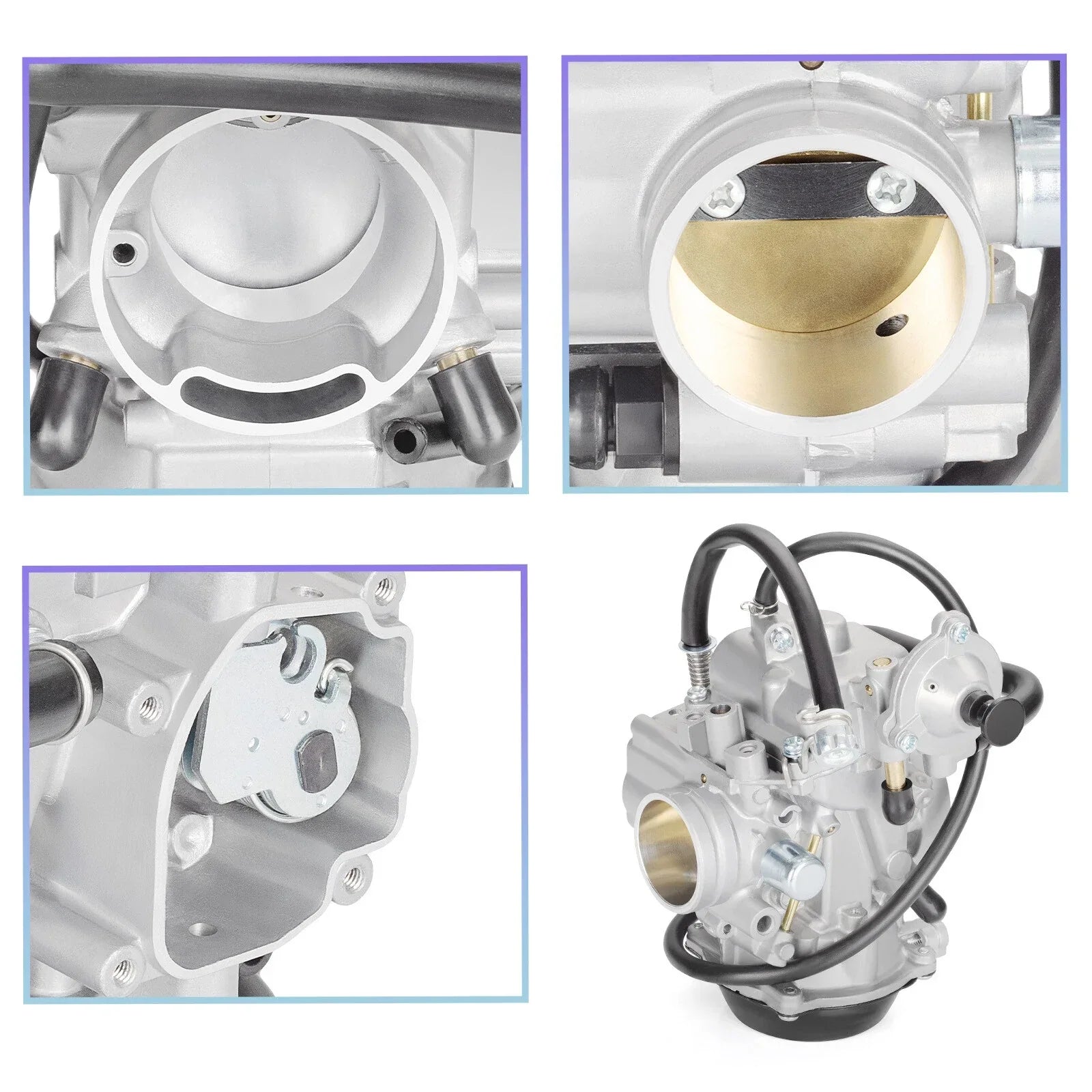 Carburetor Carb & Diaphragm Cover for Arctic Cat 400 2X4 4X4 (1998–2001)