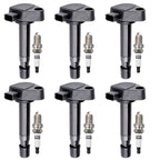6X Ignition Coils & Spark Plugs Kit for Acura RL MDX (2001–2006) UF400