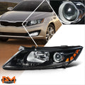 LED DRL Headlights for Silverado 1500 2500 3500 (2003–2006) Black/Amber