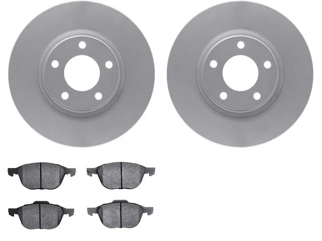 Front Brake Pad and Rotor Kit for Mazda 3 (2004–2013) TJ679QQ