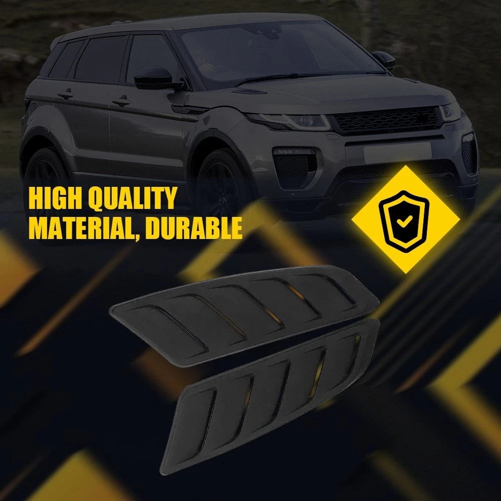 Matte Black Front Hood Side Air Flow Vent Cover for EPY