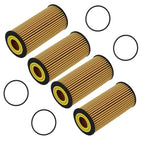 Set of 4 Oil Filters for Audi A3 A4 VW Golf Jetta (2006–2021)