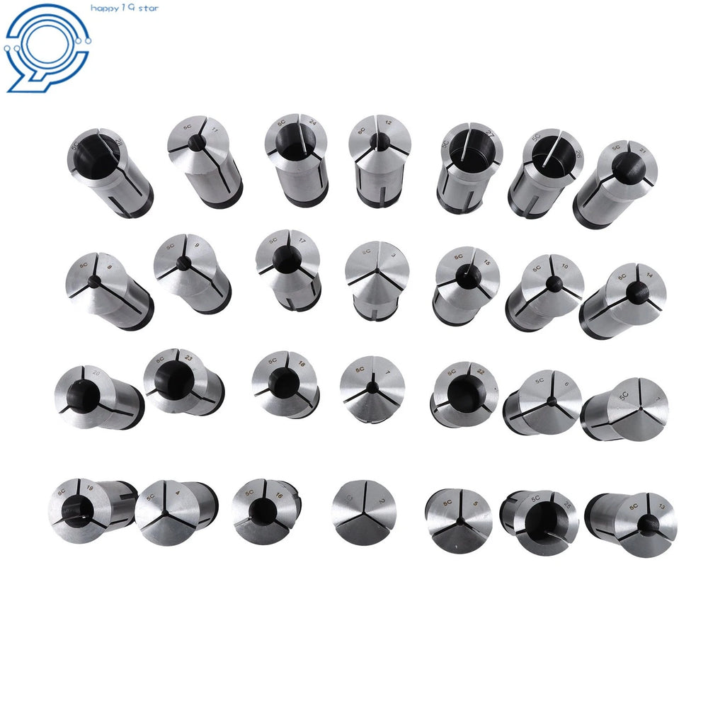 28X 5C Precision Collet Set for Full Metric Range (1-28mm)