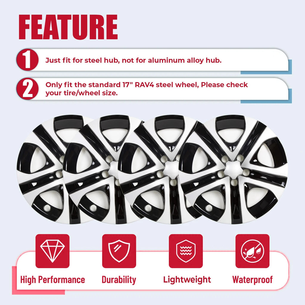 Set of 4 17" Wheel Skins for Toyota RAV4 (2013-2018)