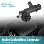 Engine Coolant Hose Connector No.5Q0122291BG for Audi A3 (2018–2020)