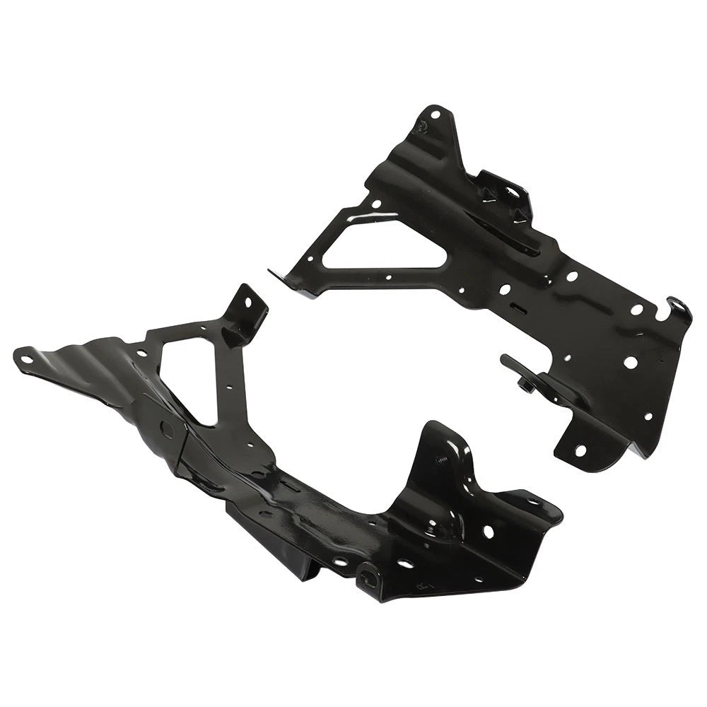 Set of 2 Black Front Bumper Inner Side Brackets for Chevrolet Silverado 1500 (2016–2018)