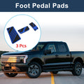 3 Pcs Automatic Foot Accelerator Pedal Covers for Ford Ranger (2024) Blue