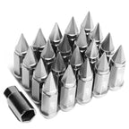 20 Pcs J2 7075 Forged Aluminum M12x1.5 Spiky Cap Lug Nuts for Universal