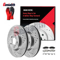 Set of 2 Front Brake Rotors & Pads for Honda Pilot (2009–2015) & Acura MDX (2007–2013)