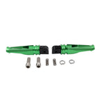 2X Green Foot Pegs for Yamaha YZF R1 R6 R1M R1S (2015–2023)