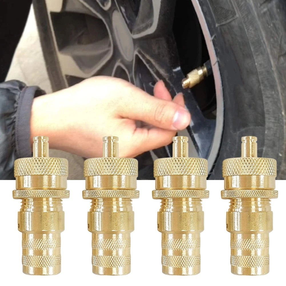 Brass Automatic Tire Deflator for Car and Motorcycle (Universal)