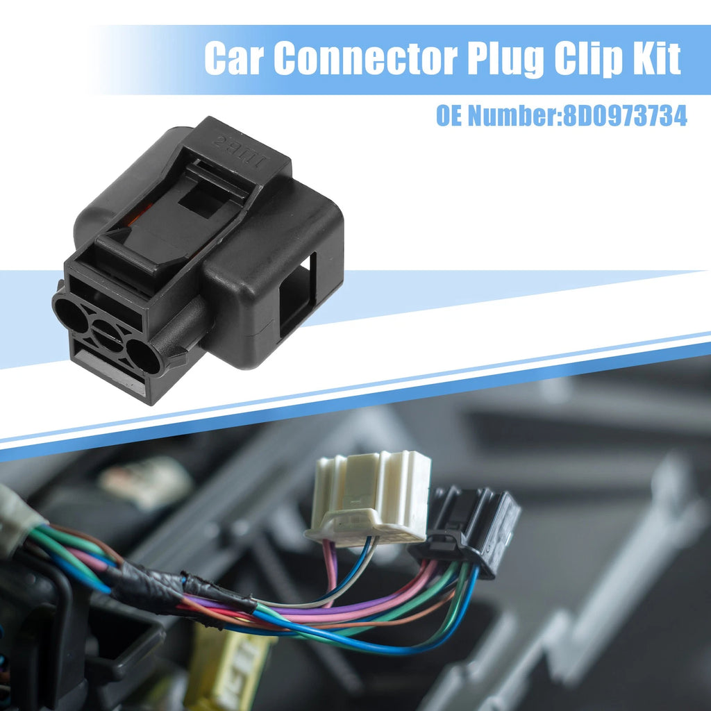 Set of 1 No.8D0973734 8 Way Pin Sealed Female Connector for VW Audi 