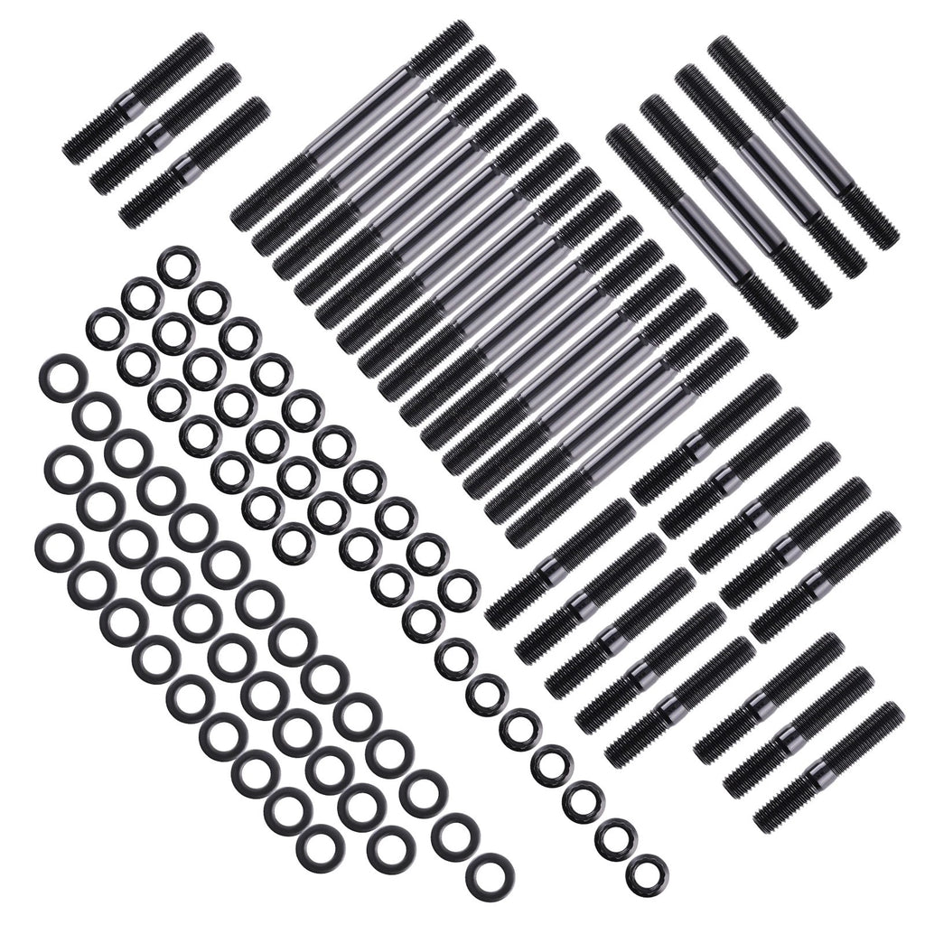 Engine Block Head Stud Set for Chevy Small Block SBC (265–327)