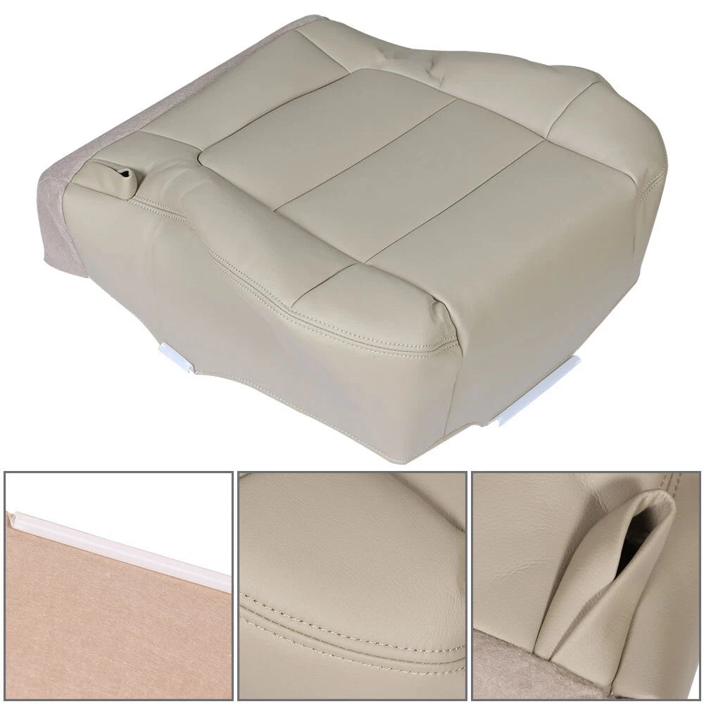 Driver Bottom Seat Cover for Ford F250 F350 Super Duty (2002–2007) Beige