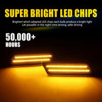 LED Side Marker Light for Ford Transit (2010–2013) 4-40X Amber Red Smoked
