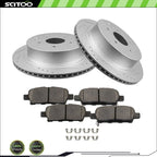 Rear Brake Rotors and Pads for Nissan Murano Pathfinder Quest INFINITI FX35 (2003–2014)