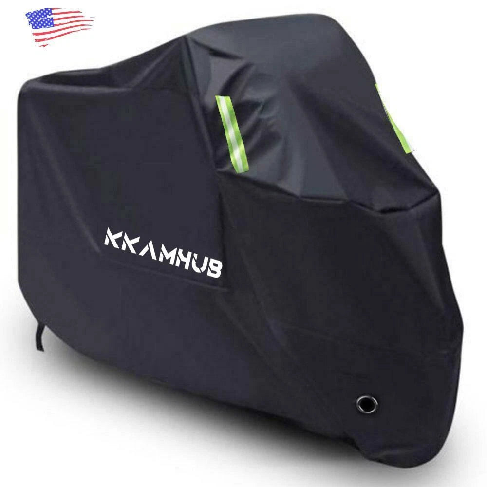 Motorcycle Cover for Kawasaki Suzuki Yamaha Harley Victory (XXXL)