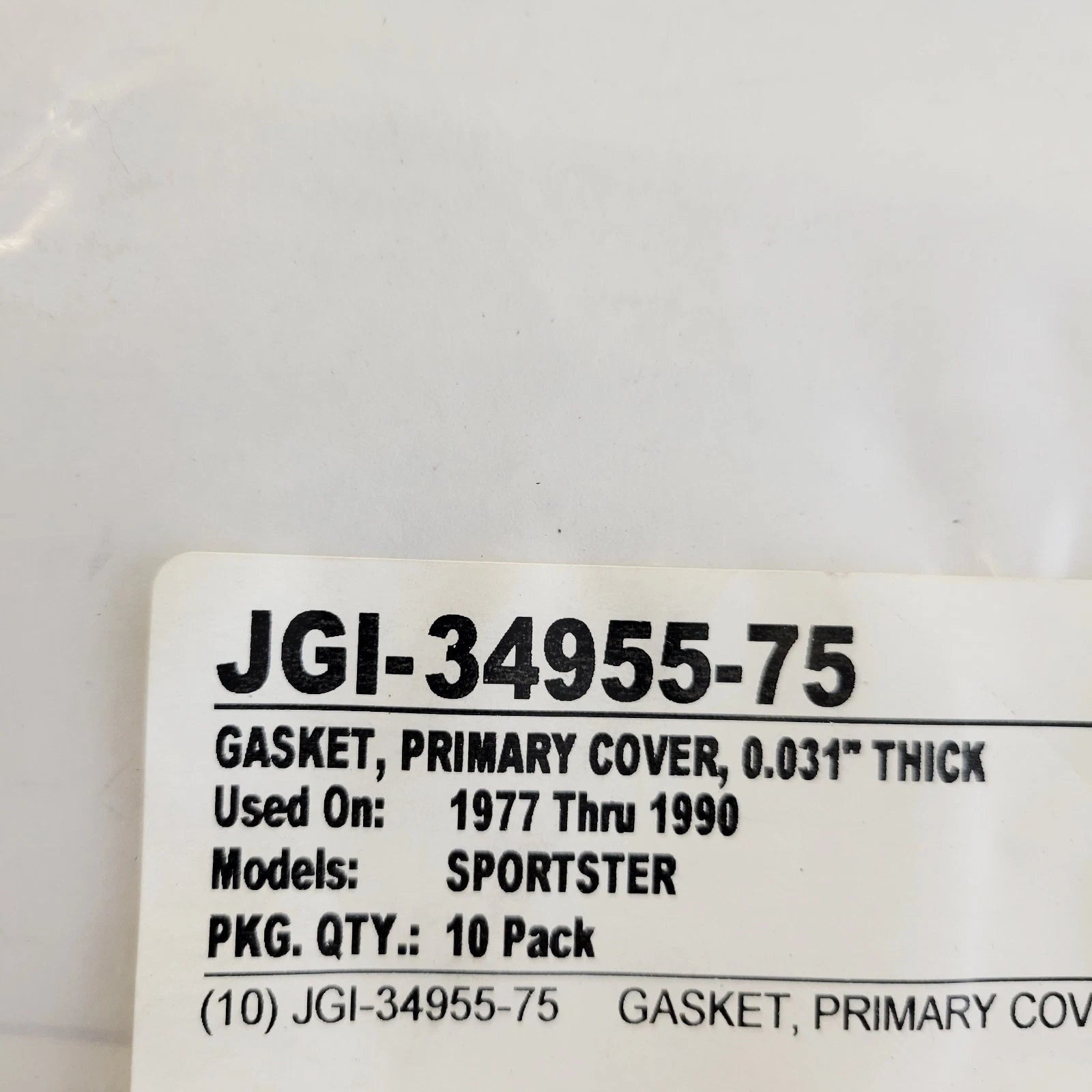 Primary Cover Gasket for Harley Sportster (1977–1990) JGI-34955-75