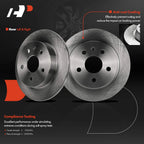 Rear Disc Brake Rotors for Chevy Malibu (2013–2015) Buick LaCrosse (2012–2016)