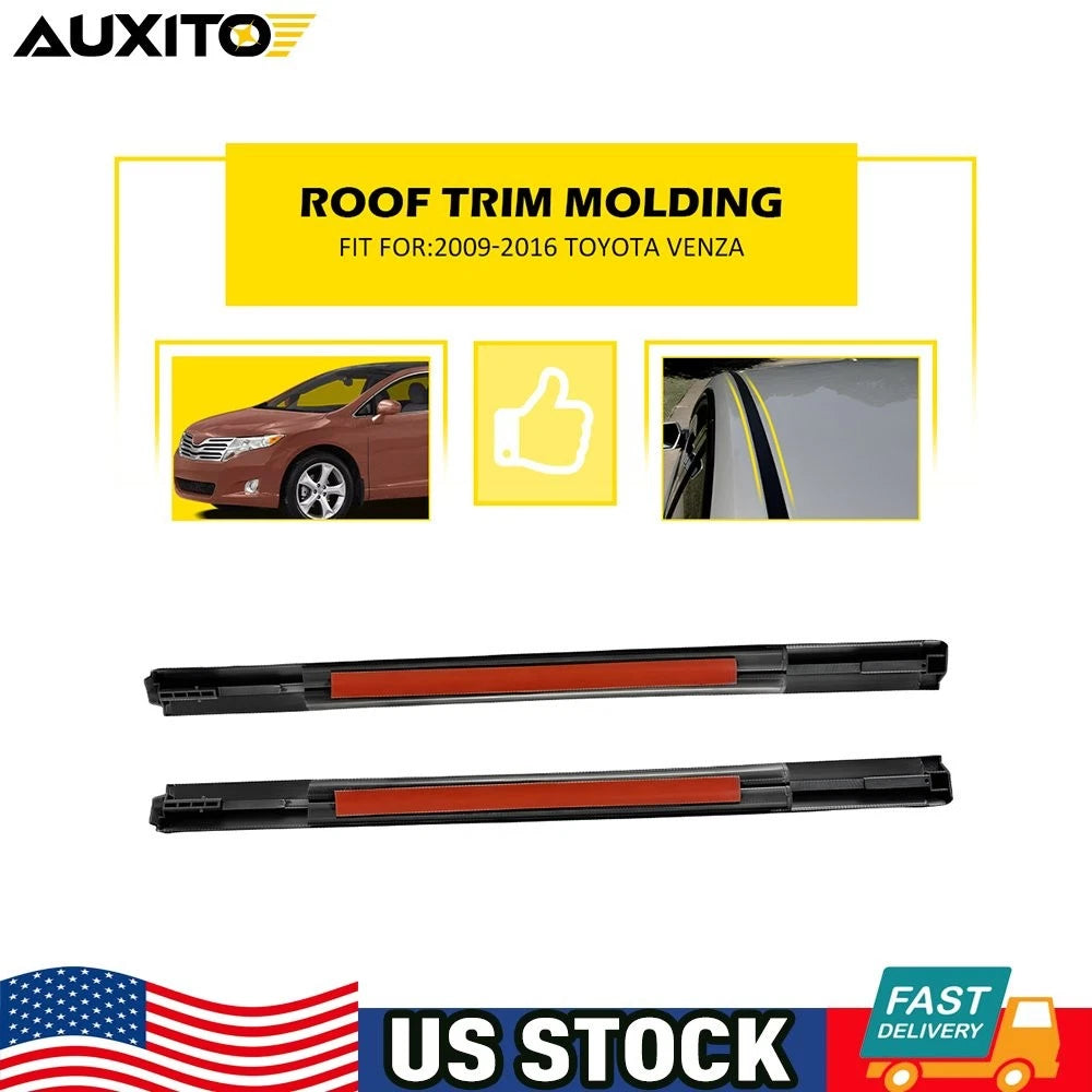 2pcs Roof Drip Molding for Toyota Venza (2009–2016) RH & LH