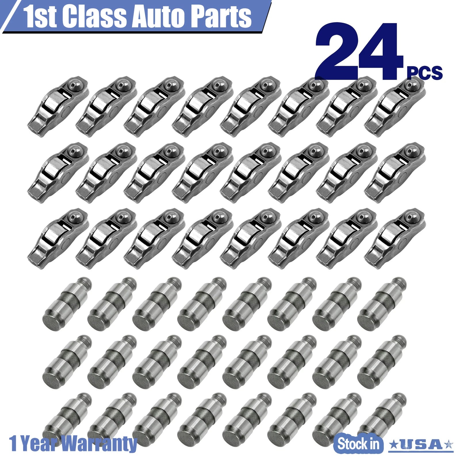 48PCS Rocker Arms and Valve Lifters Kit for Jeep Dodge Chrysler 3.6L (2011–2020)
