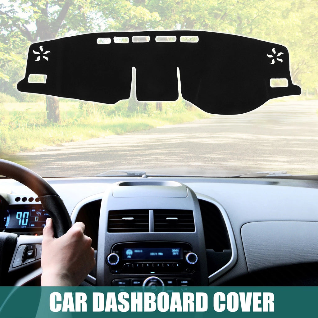 Dashboard Cover for Toyota RAV4 (2019–2023) - Black Polyester Non-slip