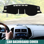 Dashboard Cover for Toyota RAV4 (2019–2023) - Black Polyester Non-slip