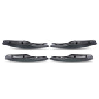 Set of 4 Roof Rack Rail End Covers for Lexus RX RX350 (2010–2015) Silver ABS
