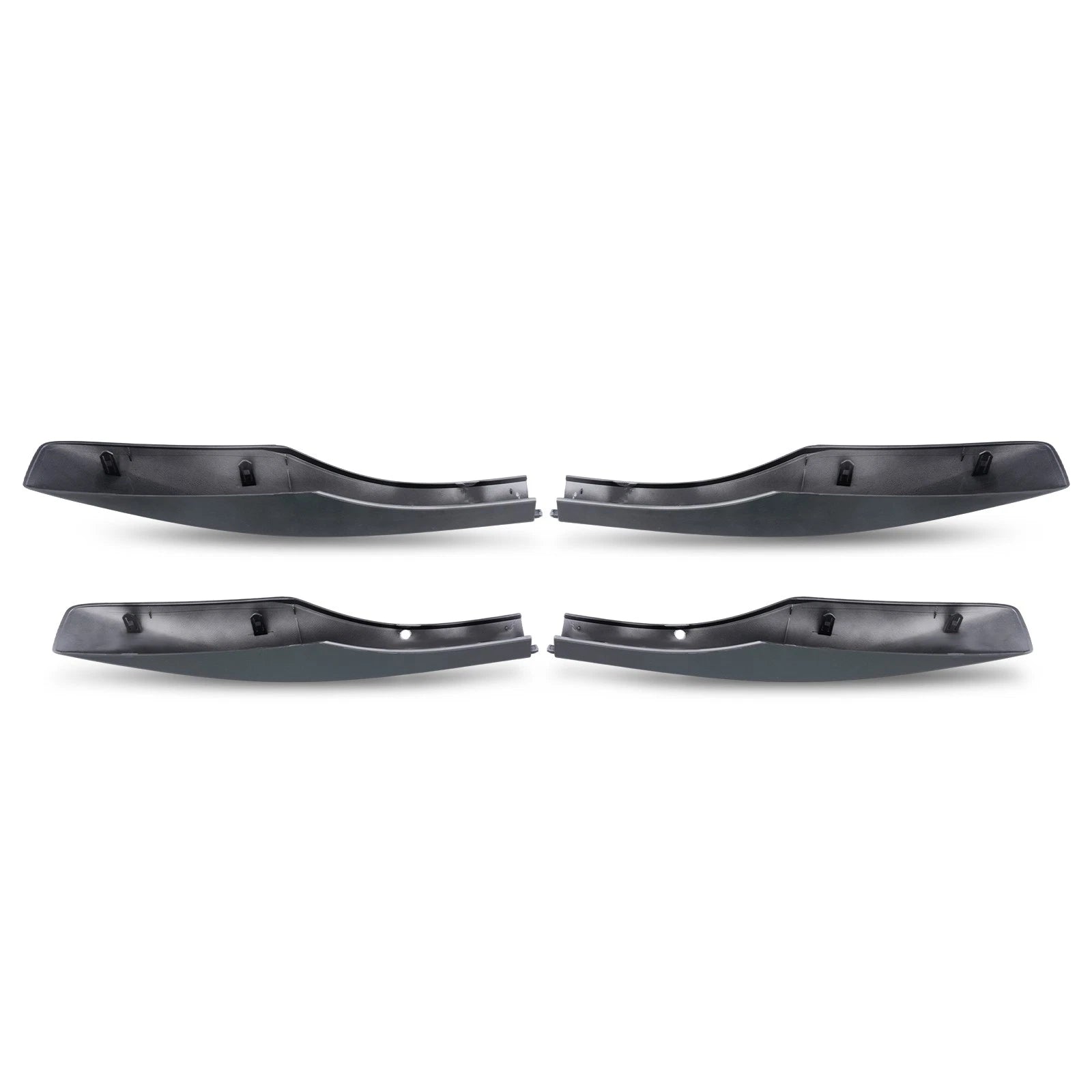 Set of 4 Roof Rack Rail End Covers for Lexus RX RX350 (2010–2015) Silver ABS