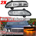 Pair Side Mirror Turn Signal Light for Mercedes CL CLS S E W211 (2002–2009)