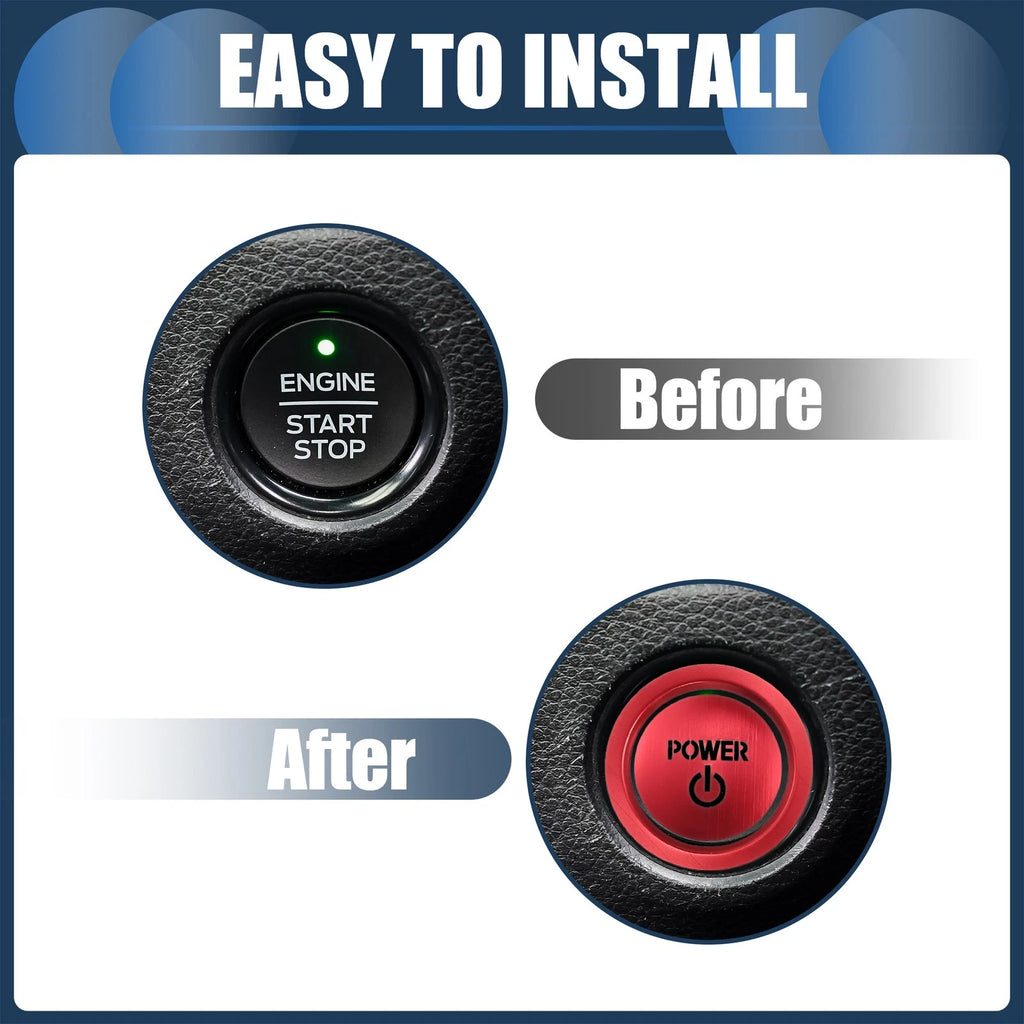 Engine Start Stop Button Cover Set for Toyota Vellfire 30 Series (2015–2020)