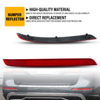 2X Rear Bumper Reflector for Mercedes Benz W166 ML350 ML550 (2012–2015)