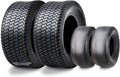 Set of 4 Turf Tires 11x4-5 & 20x8-10 for Zero-Turn Mower (4PR)