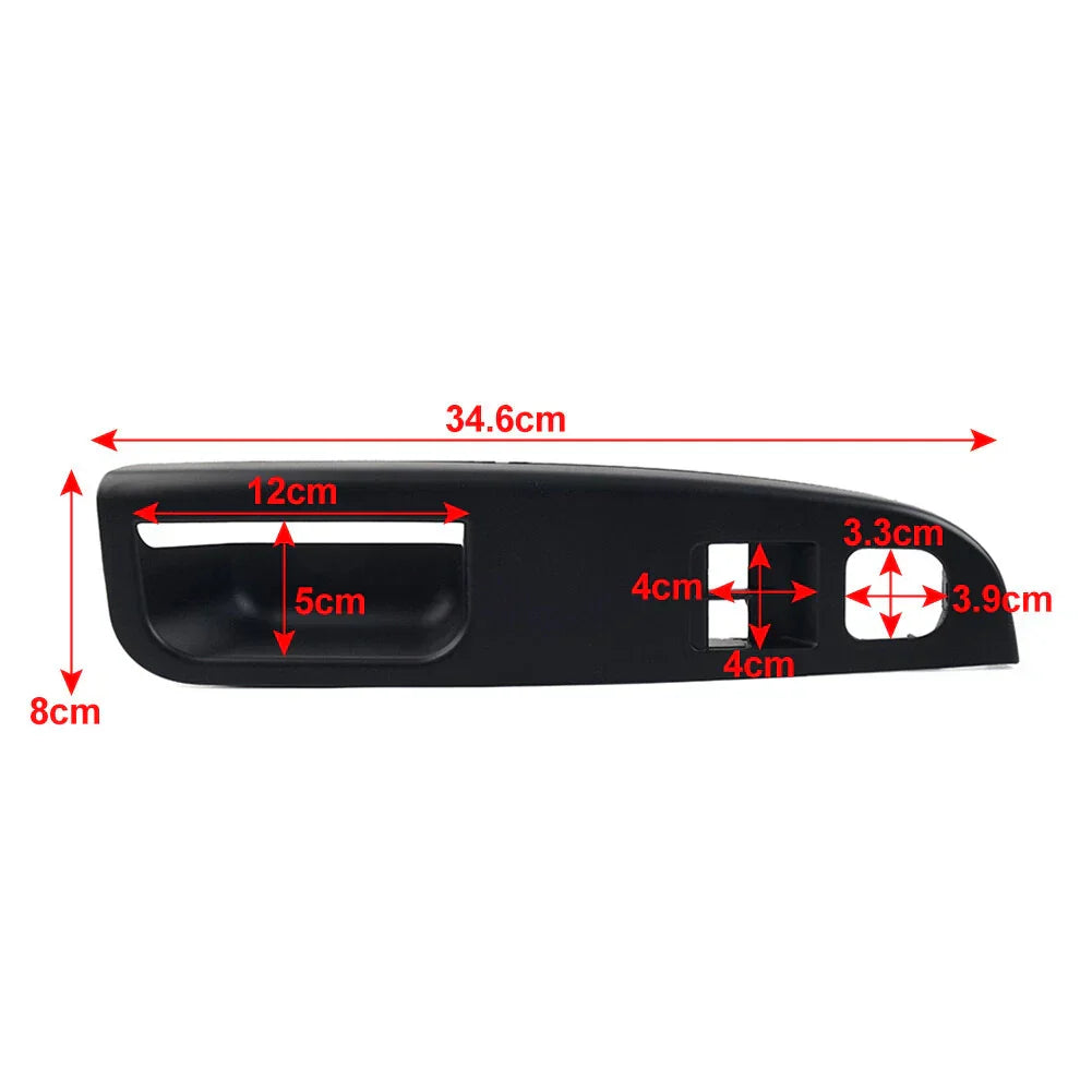 RHD Black Window Switch Control Panel Trim for VW Golf 5, R32, Jetta (2003-2009)