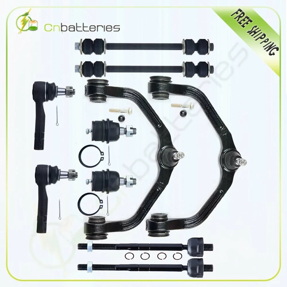 10pc Suspension Kit Control Arm Tie Rod End Ball Joint for Ford Ranger (1998–2001)