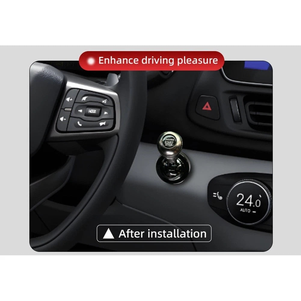 Alloy Push Start Button Cover for (Universal Fit)