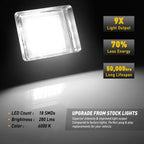 2X LED Smoke License Plate Light Bulbs for Ford F150 (2015–2022)