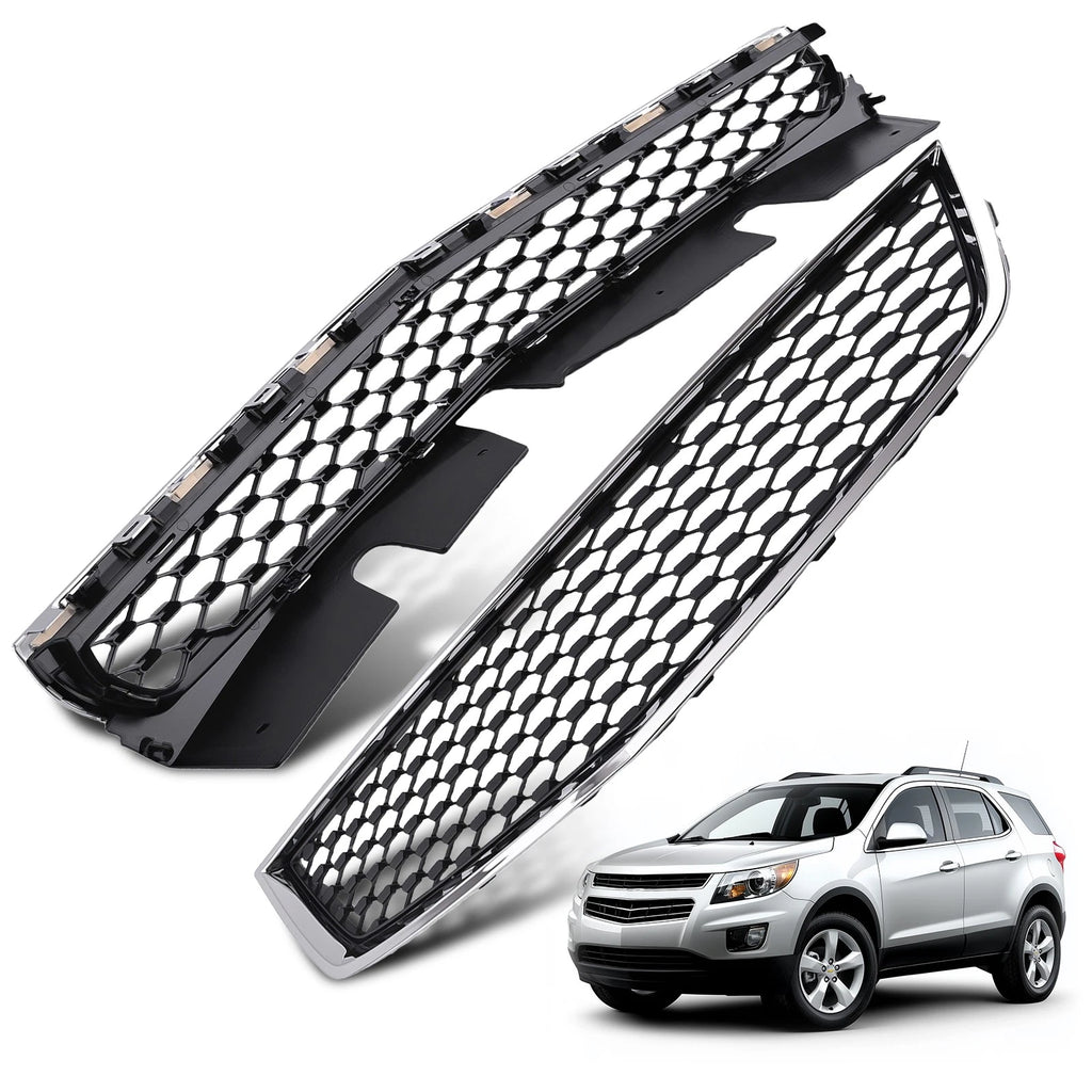 Front Bumper Upper + Lower G Grille for Chevrolet Equinox 2010-2015 25798744