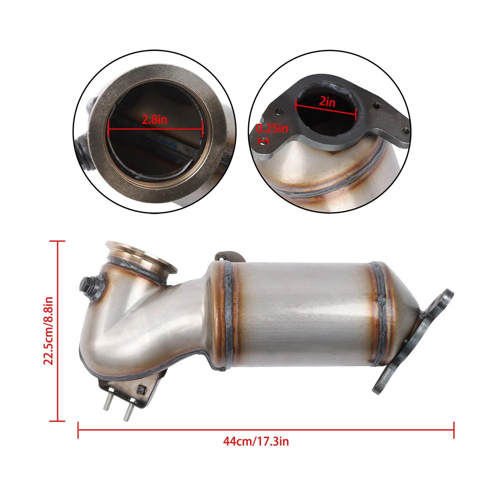Exhaust Pipe Catalytic Converter for Chevrolet Cruze Turbo (2016–2019)