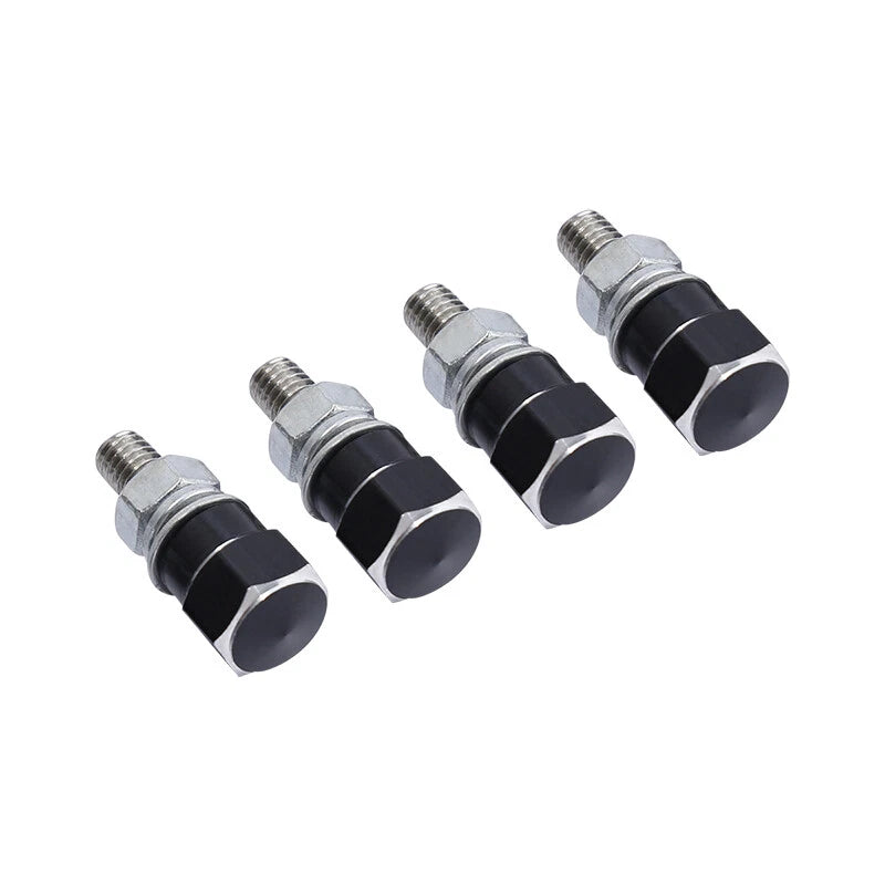 Set of 4 Hex License Plate Frame Bolts for Harley Touring, Street Glide, Softail