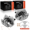 Pair Rear Disc Brake Calipers with Bracket for BMW X5 (2002–2006)