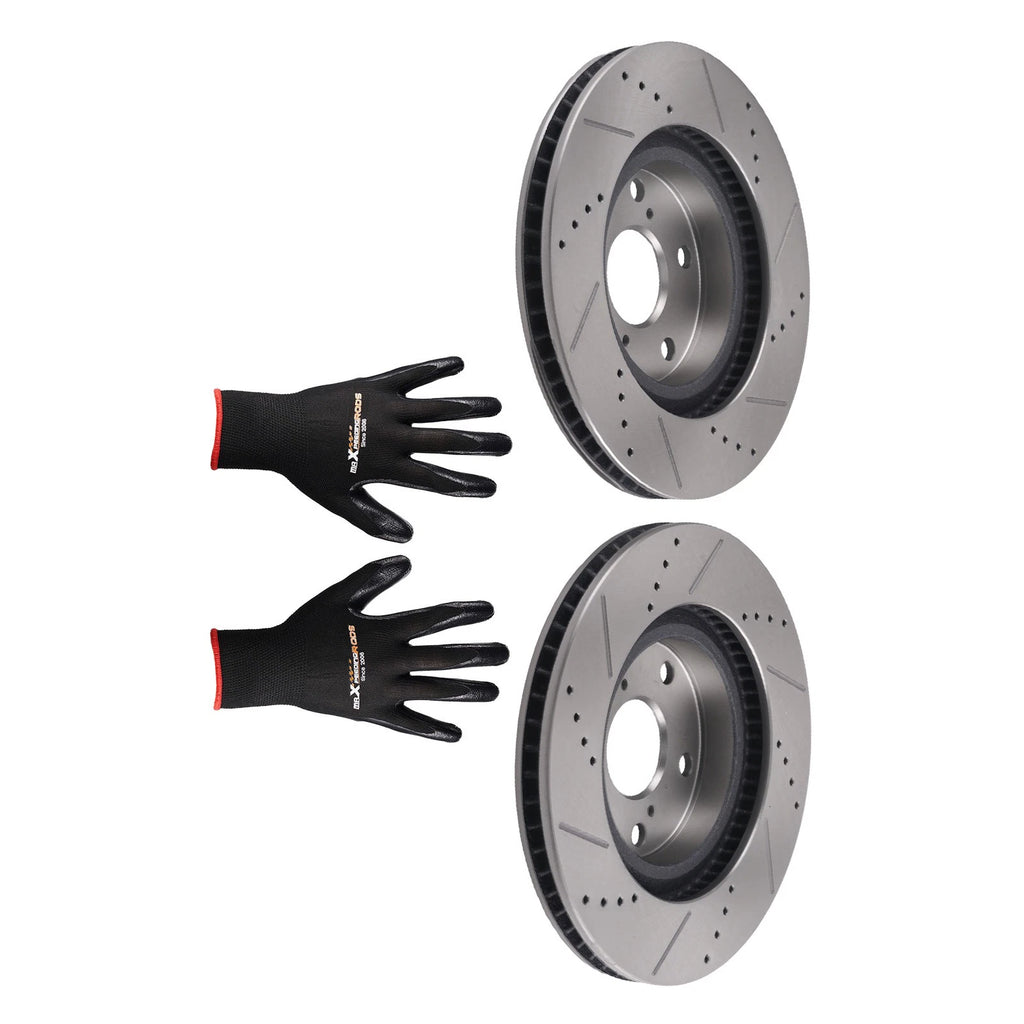 Set of 2 Front Disc Brake Rotors for Lexus ES350 ES300h (2007–2018) S-31434
