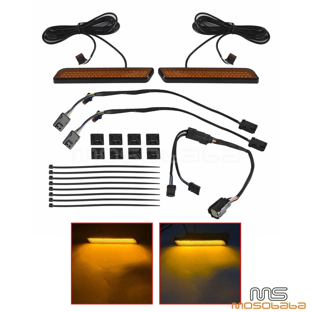 Front Fork Turn Signal Lights for Harley Street Glide Road Glide (2023-2025)