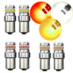 2X AUXI1156 BA15S LED Reverse Backup Light Bulbs White/Red/Yellow 2800LM