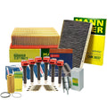 Set of 6 U-Groove Spark Plugs & Coils for Audi BKH