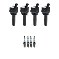 Set of 4 Ignition Coils & Spark Plugs for Chevrolet Colorado (2004–2012)