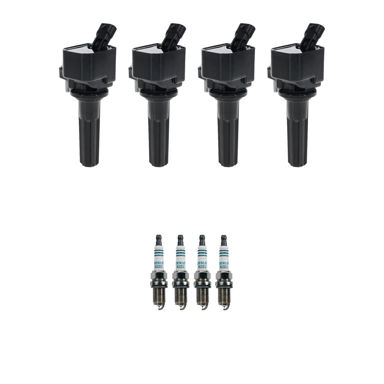 Set of 4 Ignition Coils & Spark Plugs for Chevrolet Colorado (2004–2012)