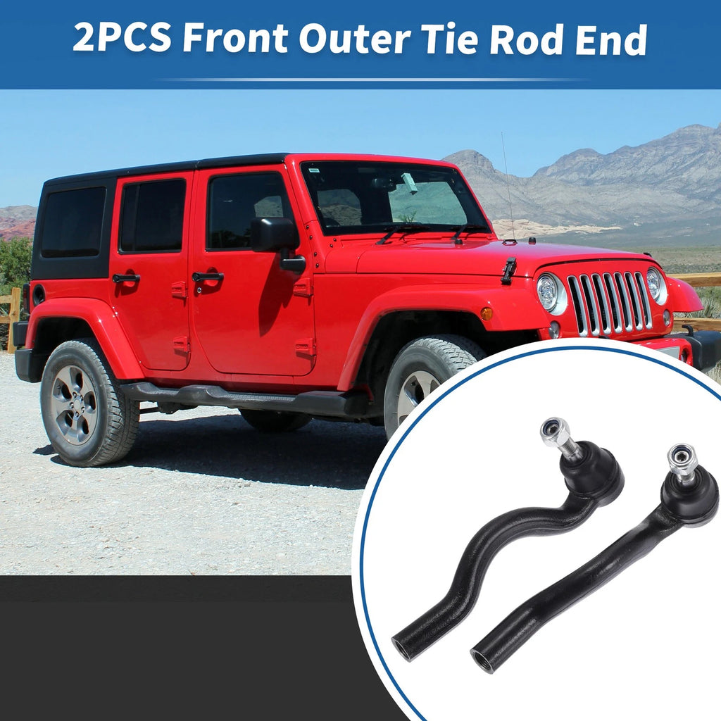2X Front Outer Tie Rod End Links Kit for Jeep Grand Cherokee, Dodge Durango